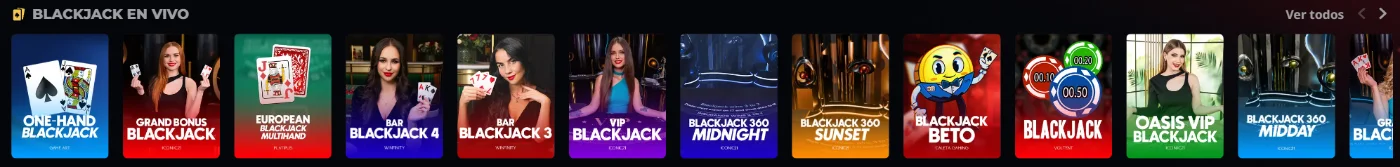 Blackjack en vivo Instant Win casino blackjack en vivo con mesas y juegos de cartas online