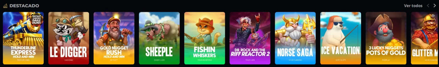 Juegos destacados Instant Win casino juegos destacados con una selección de slots populares